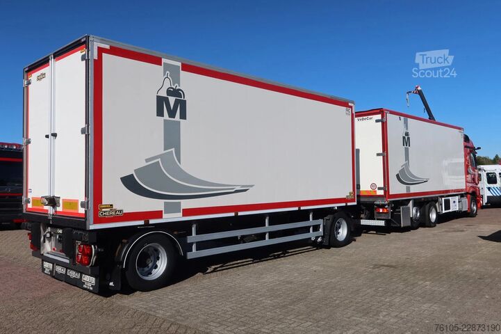 Kølet/frosset transport Mercedes-Benz Actros 2653 2653 LL Koel/Vries. Cherau Aanhange...