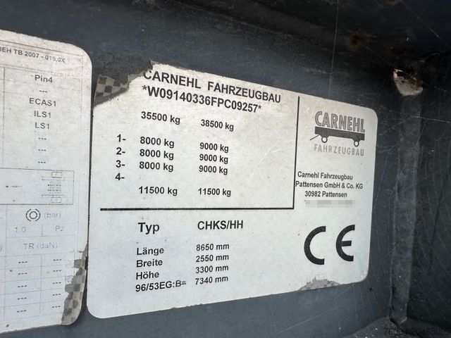 Kippers oplegger CARNEHL CHKS / HH Hardox 28m³