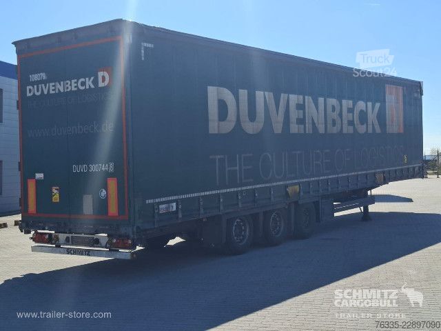 Semi-reboque aberto com lona Schmitz Cargobull Curtainsider Mega