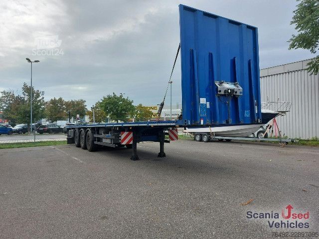 Semirremolque abierto Schwarzmüller S1 Pritsche 4,0 m ausziehbar + Ladungsträger 1,5