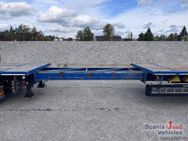 Semirremolque abierto Schwarzmüller S1 Pritsche 4,0 m ausziehbar + Ladungsträger 1,5