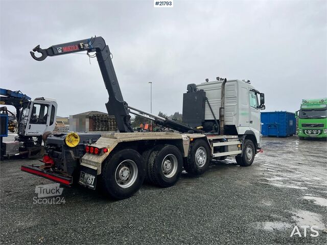 System med krogarm Volvo fh16 8x4 pusher hook truck w/ 24T multilift Hook