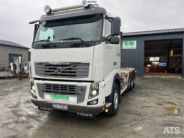 System med krogarm Volvo fh16 8x4 pusher hook truck w/ 24T multilift Hook