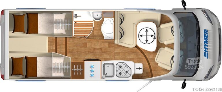 Poluintegrisani kamper HYMER/ERIBA Exsis-t 588 *Komfort-Line Paket*SAT + TV*