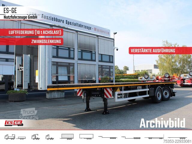 Arbetsplattform semitrailer ES-GE 2-Achs-Sattelanhänger, Zwangslenkung