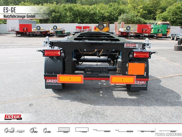 Maināmās virsbūves puspiekabe KÖGEL 3-Achs-Containerchassis 20'