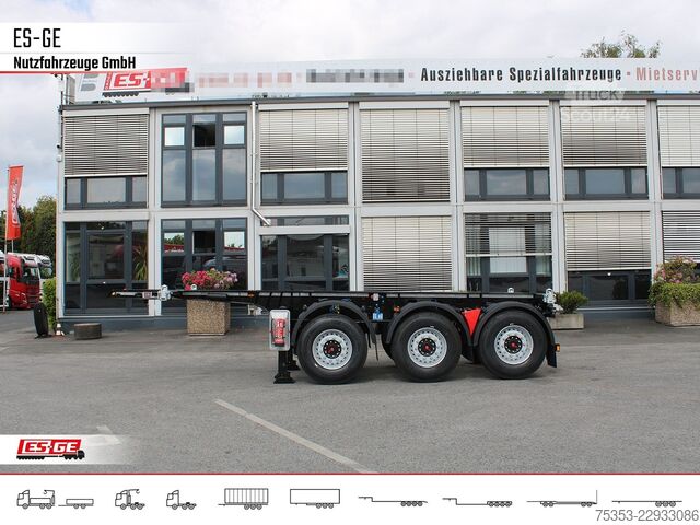 Maināmās virsbūves puspiekabe KÖGEL 3-Achs-Containerchassis 20'