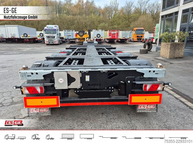 Maināmās virsbūves puspiekabe KÖGEL PORT 45 TRIPLEX Containerchassis
