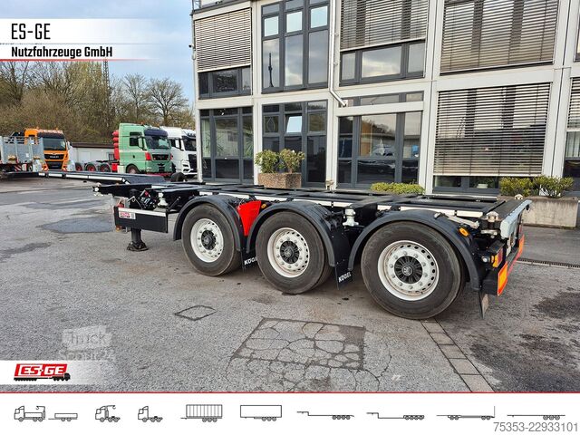 Maināmās virsbūves puspiekabe KÖGEL PORT 45 TRIPLEX Containerchassis