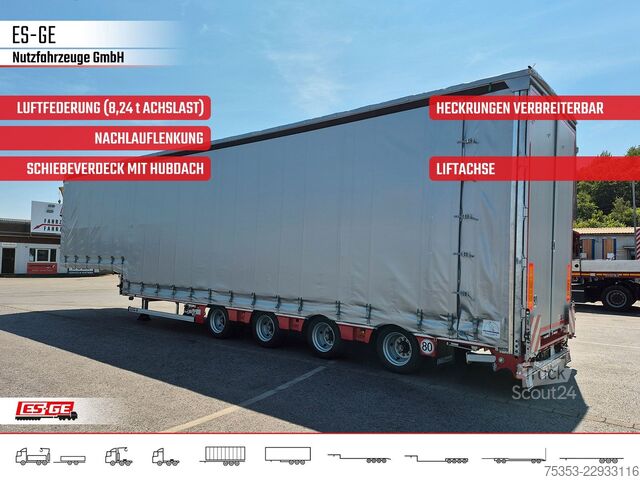 Нискорамно полуремарке FAYMONVILLE MAX Trailer MAX100 Semi-Tieflader Planenaufbau