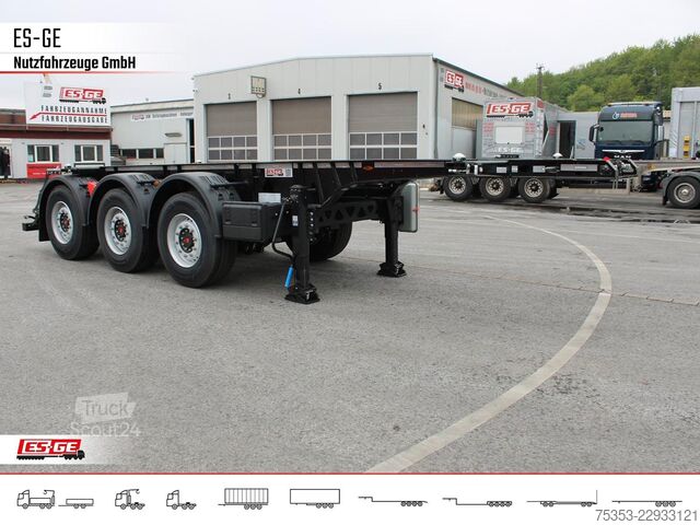 Maināmās virsbūves puspiekabe KÖGEL PORT 20 TANKPLEX Containerchassis