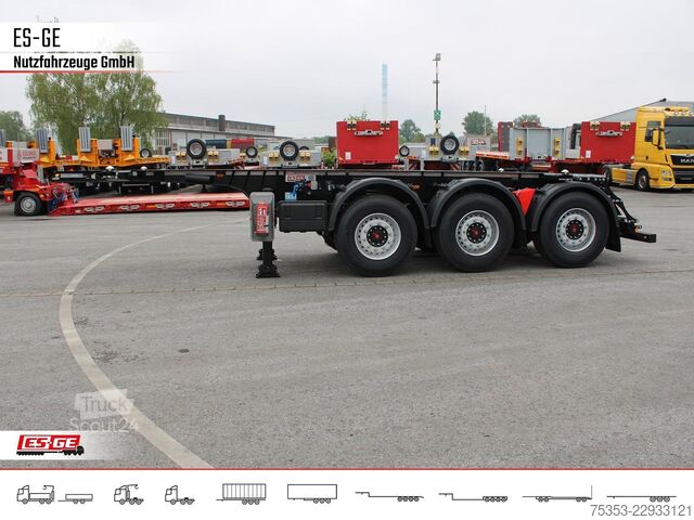 Maināmās virsbūves puspiekabe KÖGEL PORT 20 TANKPLEX Containerchassis