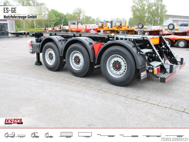 Maināmās virsbūves puspiekabe KÖGEL PORT 20 TANKPLEX Containerchassis