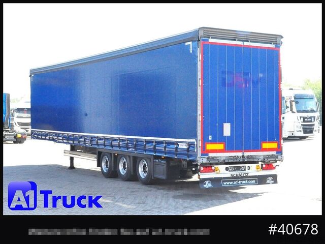 Semi-reboque aberto com lona SCHMITZ SCB  24, Mega, Speed Curtain, VDI 2700, deutsche Zulassung