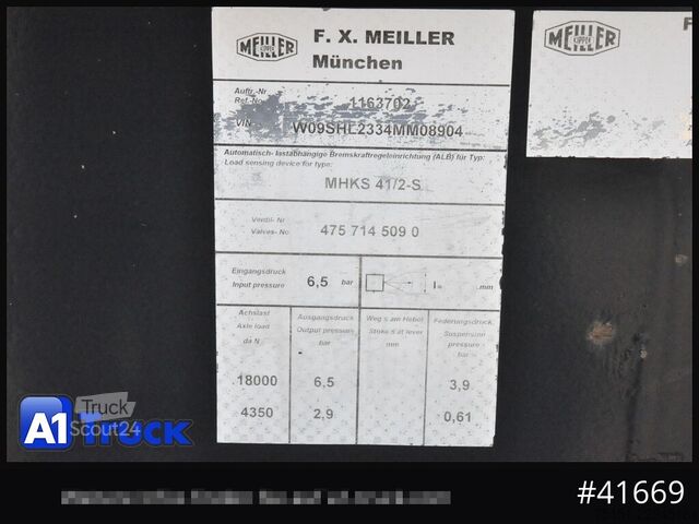 Semi-reboque basculante MEILLER MHKS41,Stahl, Kippmulde, 2-Achs,