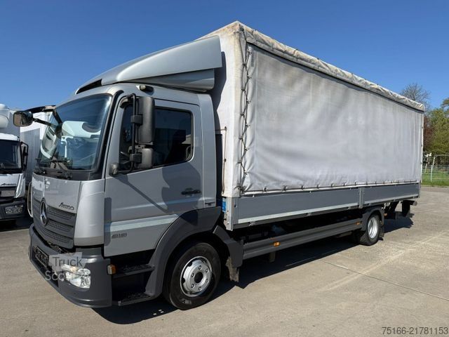 Camión plataforma con toldo MERCEDES-BENZ ATEGO 818 / 918 L Plane 7,1 m EDSCHA * LBW 1 to.