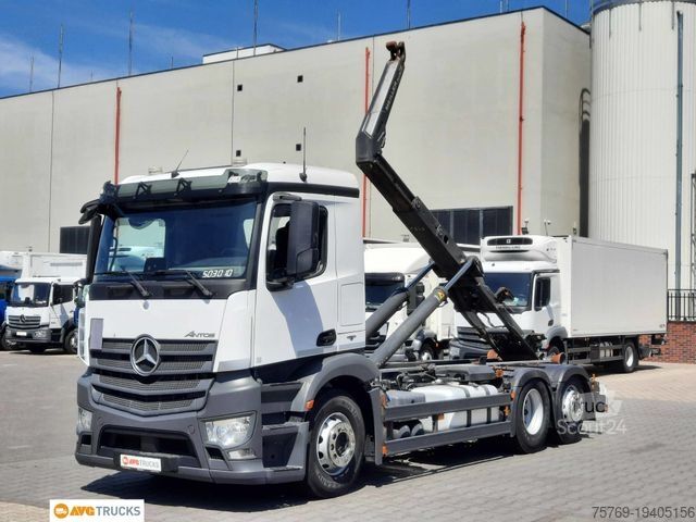 Roll-off tipper truck MERCEDES-BENZ 2546 L Meiller RS 21.65 Lenkachse