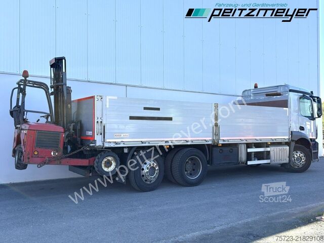 Φορτηγό με επίπεδη καρότσα Mercedes-Benz Antos 2543 LL Pritsche incl. Moffett Mitnahmestapler