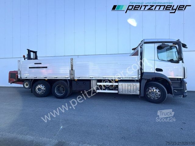 Φορτηγό με επίπεδη καρότσα Mercedes-Benz Antos 2543 LL Pritsche incl. Moffett Mitnahmestapler