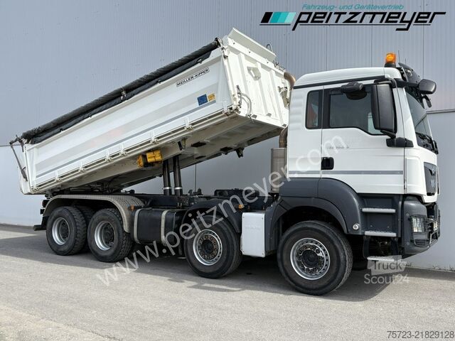 Camion-benne tricar MAN TGS 35.510 FK 8x4, Klima, Bordmatik, AHK