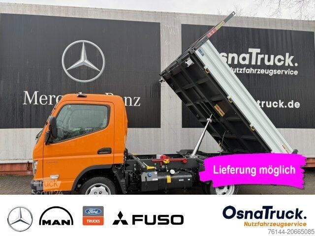 Furgão basculante MITSUBISHI 3C15 3-Seitenkipper Klima, AHK 3,5t,Diff.-Sperre