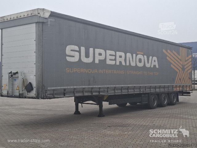 Auflieger mit Pritsche & Plane Schmitz Cargobull Curtainsider Mega
