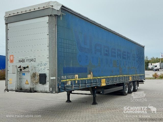 Auflieger mit Pritsche & Plane Schmitz Cargobull Curtainsider Mega
