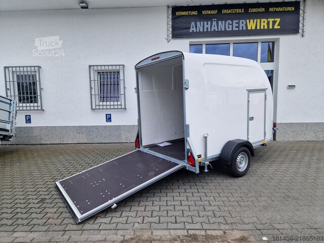 مقطورة صندوقية Blyss Niki weiß Rampe Seitentür 2024 direkt