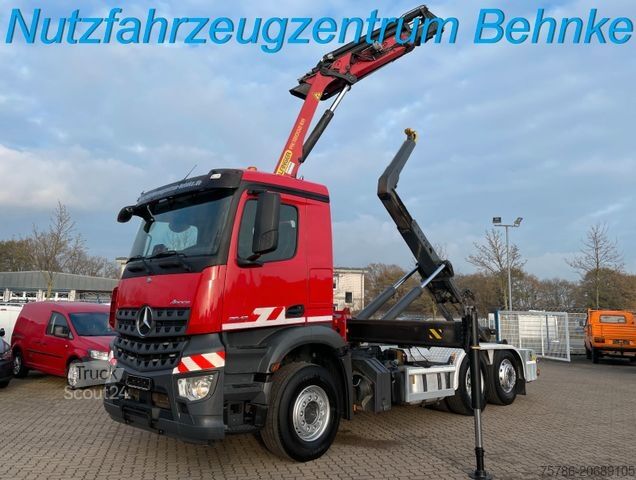 Vozidlo s hákom na kontajnery MERCEDES-BENZ Arocs 2542 BL/ Meiller/Palfinger PK18002/ 2xFunk