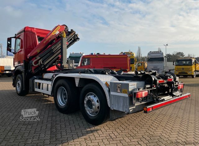 Vozidlo s hákom na kontajnery MERCEDES-BENZ Arocs 2542 BL/ Meiller/Palfinger PK18002/ 2xFunk