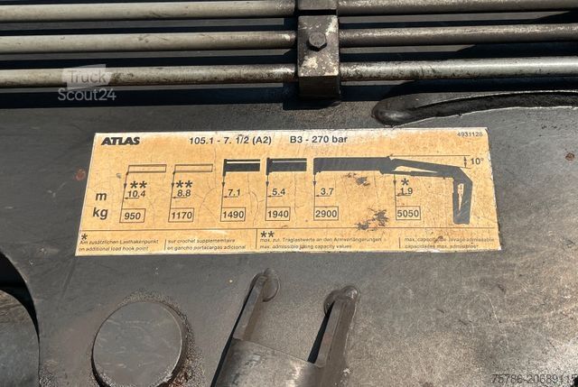 Kiper kamion MERCEDES-BENZ Atego 1828 BB 4x4/ DPF/ AC/ Meiller/ Atlas 105.1