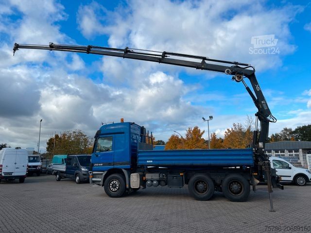 Vrachtauto met open laadbak MERCEDES-BENZ Actros 2648 BB Kipper Hiab 122E5 + Funk + Winde