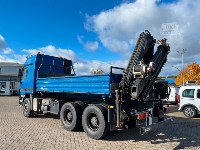 Vrachtauto met open laadbak MERCEDES-BENZ Actros 2648 BB Kipper Hiab 122E5 + Funk + Winde