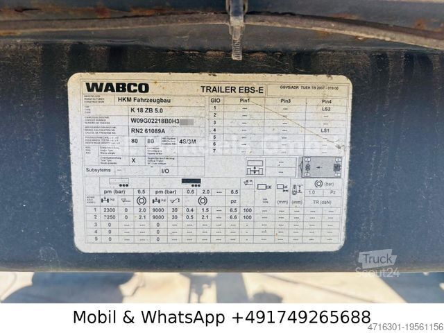 Remorcă roll off HKM K18 ZB 5,0 Combo Absetz-Abroll Drehschemel