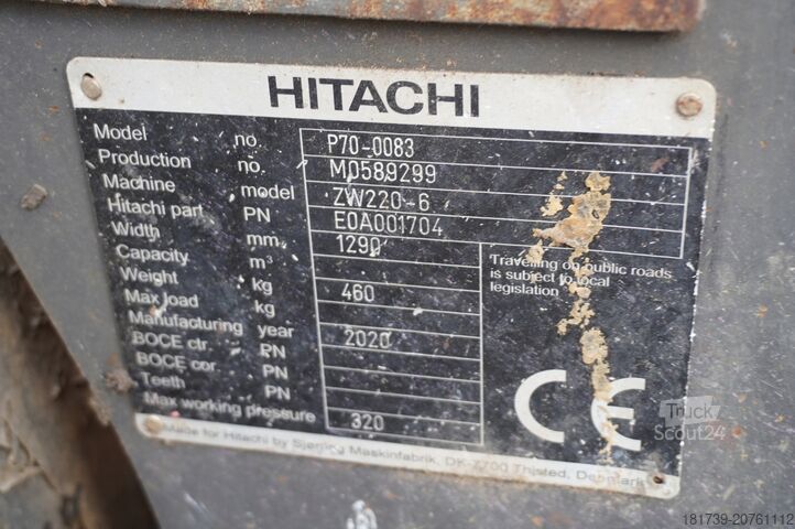 Artikulētais iekrāvējs Hitachi ZW220 articulated loader / 2 buckets