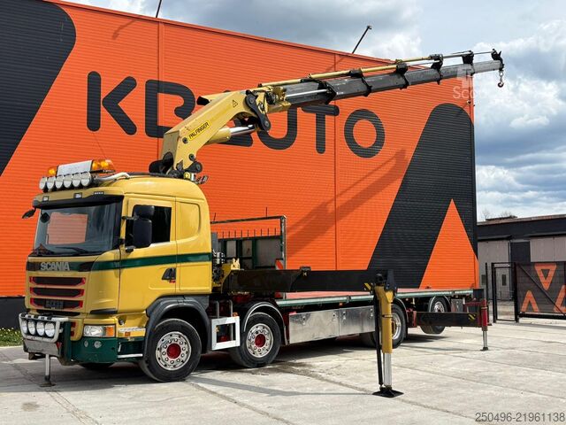 Atviras korpusas Scania G450 Palfinger PK 92 / Platform L=7477 mm
