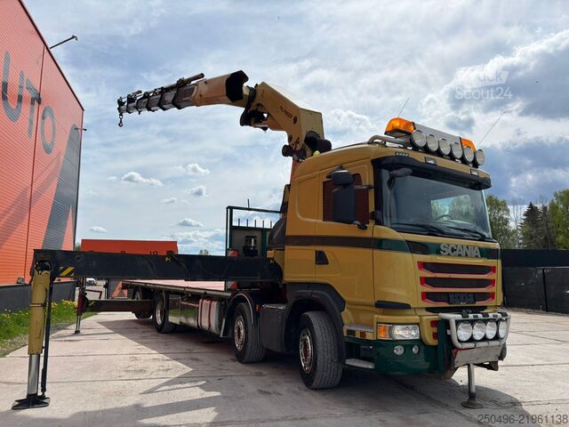 Atviras korpusas Scania G450 Palfinger PK 92 / Platform L=7477 mm