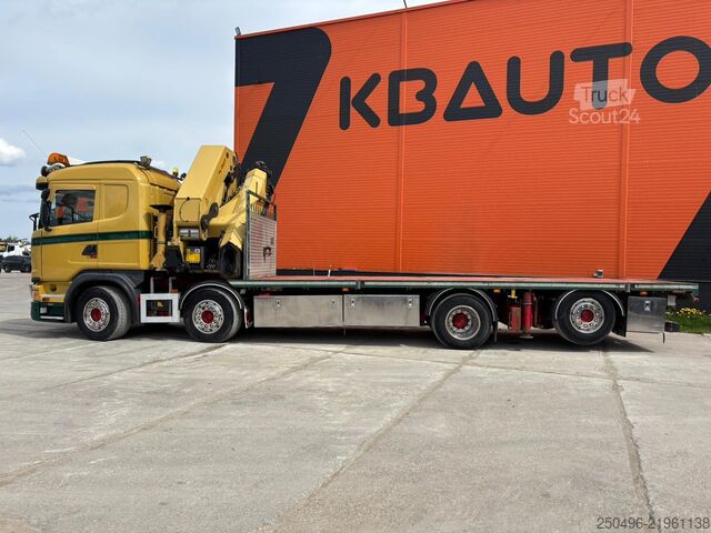 Atviras korpusas Scania G450 Palfinger PK 92 / Platform L=7477 mm