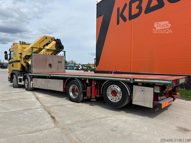 Atviras korpusas Scania G450 Palfinger PK 92 / Platform L=7477 mm