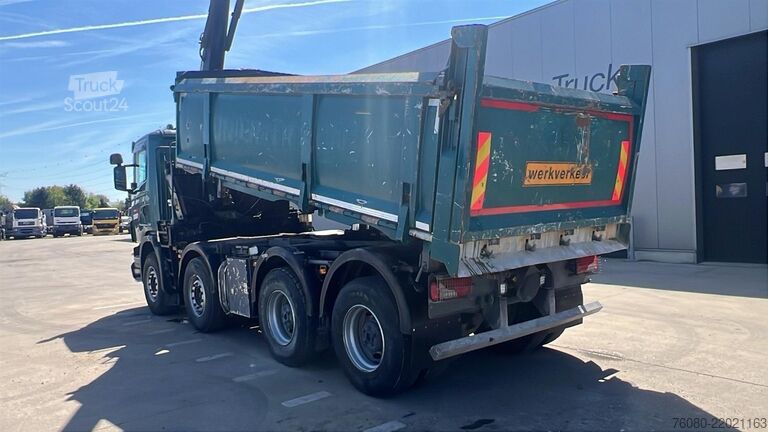 Volquete con grúa Scania G 380 (EURO 5 / BIG HUB / STEEL SUSP. / HMF 164...