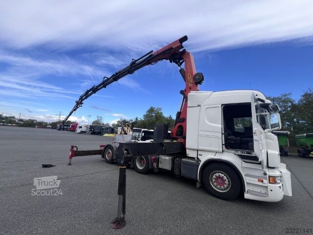 Kuorma-autoon asennettu nosturi SCANIA R 730 LB 8x4 HNA Kran PK50002 EH