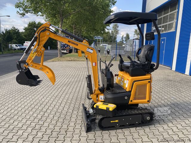 Miniexcavator cu cupă standard Berger Kraus BK1300JSR mit Kubota Motor + Schwenkarm