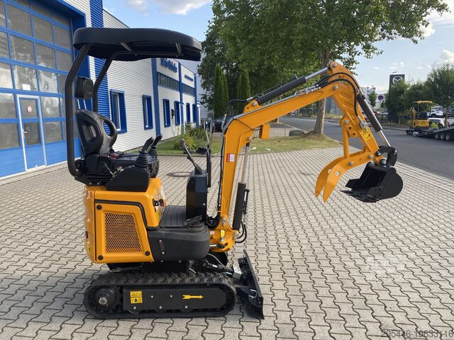Miniexcavator cu cupă standard Berger Kraus BK1300JSR mit Kubota Motor + Schwenkarm