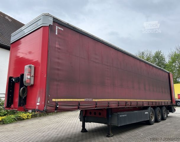 Отворено полуремарке с брезент KÖGEL SN24 Standard Tautliner Plane Edscha Liftachse