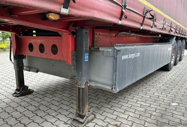 Отворено полуремарке с брезент KÖGEL SN24 Standard Tautliner Plane Edscha Liftachse