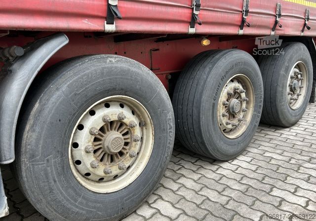 Отворено полуремарке с брезент KÖGEL SN24 Standard Tautliner Plane Edscha Liftachse