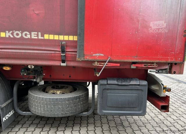 Отворено полуремарке с брезент KÖGEL SN24 Standard Tautliner Plane Edscha Liftachse