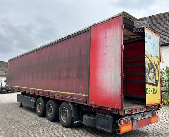 Отворено полуремарке с брезент KÖGEL SN24 Standard Tautliner Plane Edscha Liftachse