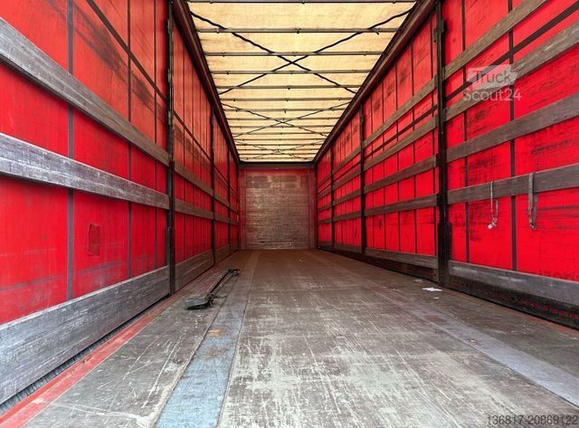 Отворено полуремарке с брезент KÖGEL SN24 Standard Tautliner Plane Edscha Liftachse