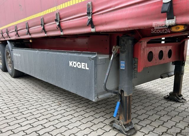 Отворено полуремарке с брезент KÖGEL SN24 Standard Tautliner Plane Edscha Liftachse